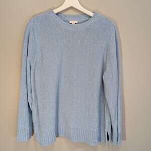 J.Jill Sweater Light Blue Cotton Classic Quiet Luxury Timeless Classic - Size XL